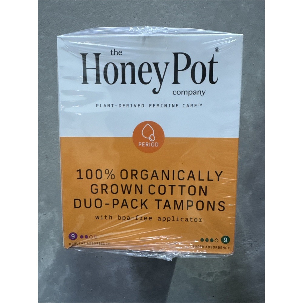Honey‎ Pot Duo Pack Tampon Plastic Applicator Regular + Super- (3 Boxes)